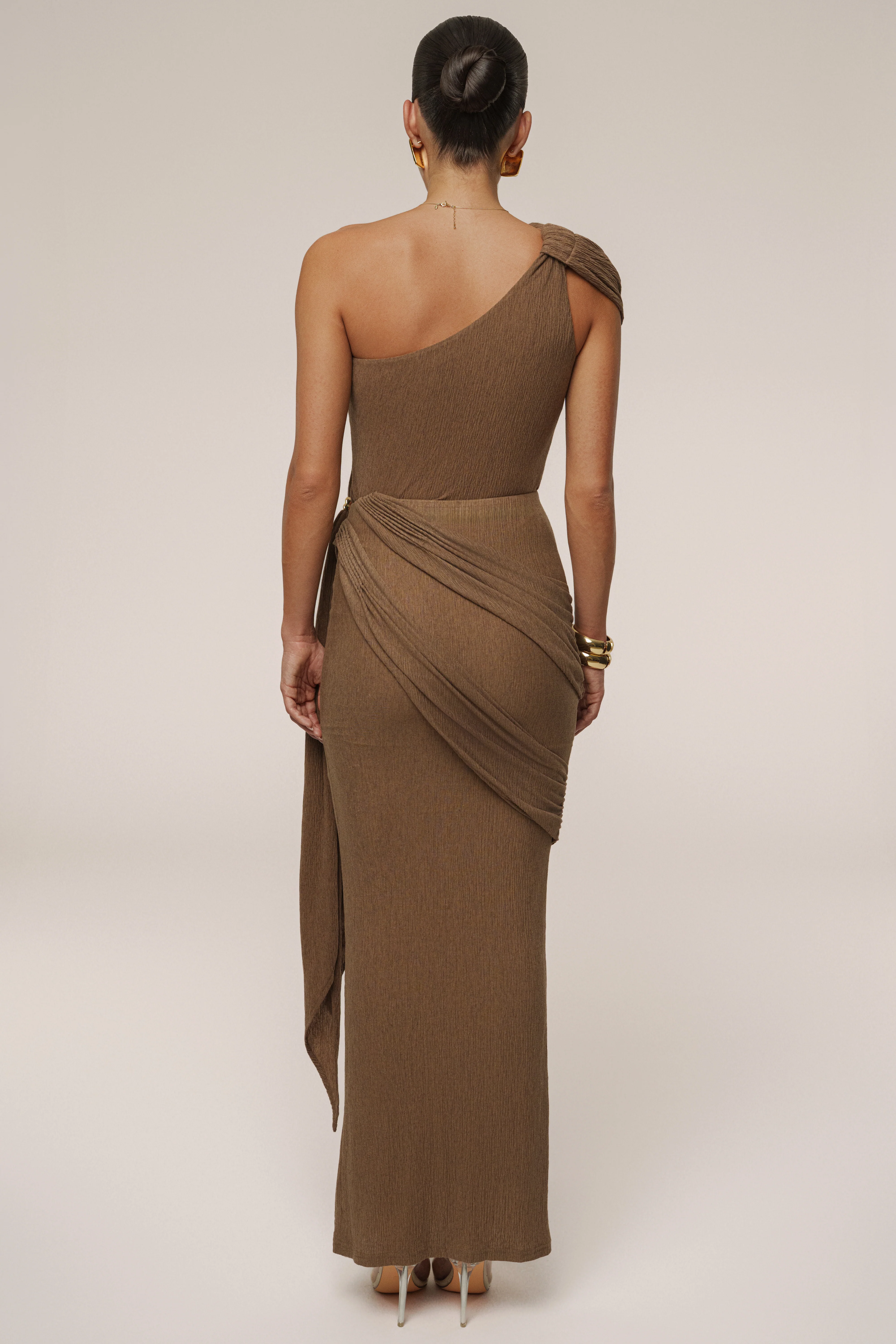 Chocolate Lovina Drape Bodysuit
