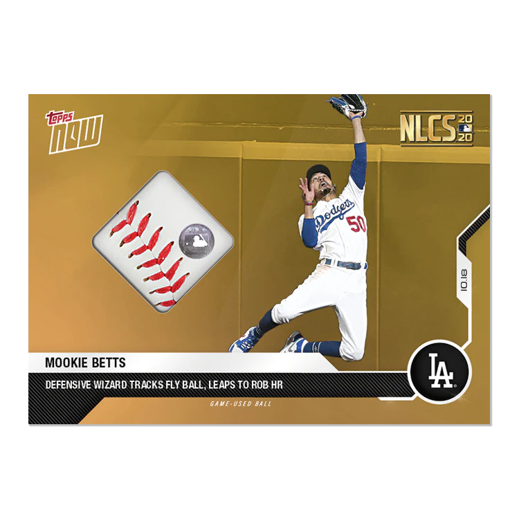 Game-used Ball Relic # to 1 - Mookie Betts - MLB TOPPS NOW® Card 440C