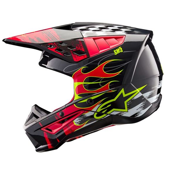 Casque cross Alpinestars SUPERTECH S-M5 - RASH 2023 - Gris / RougeRef : AP3243