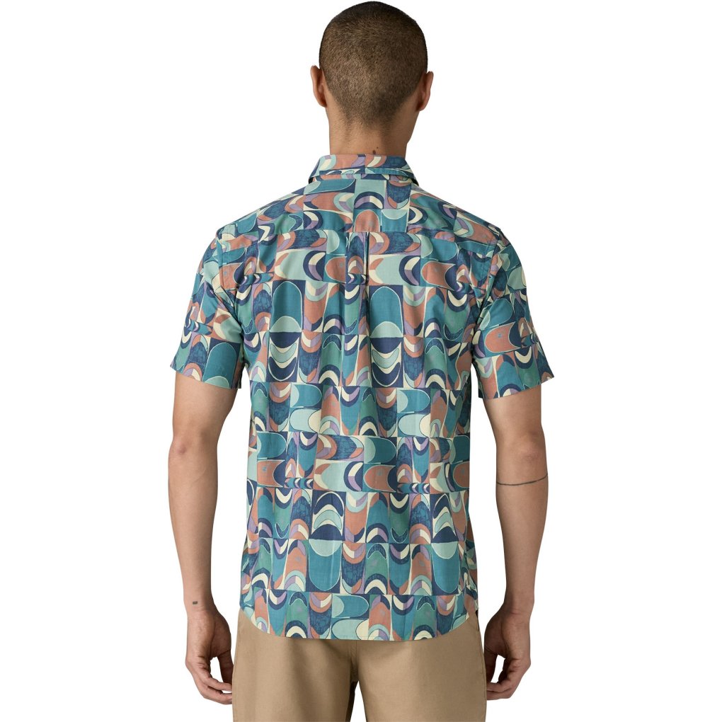 Patagonia Go To Shirt Men - Swallowtail Geo: Still Blue
