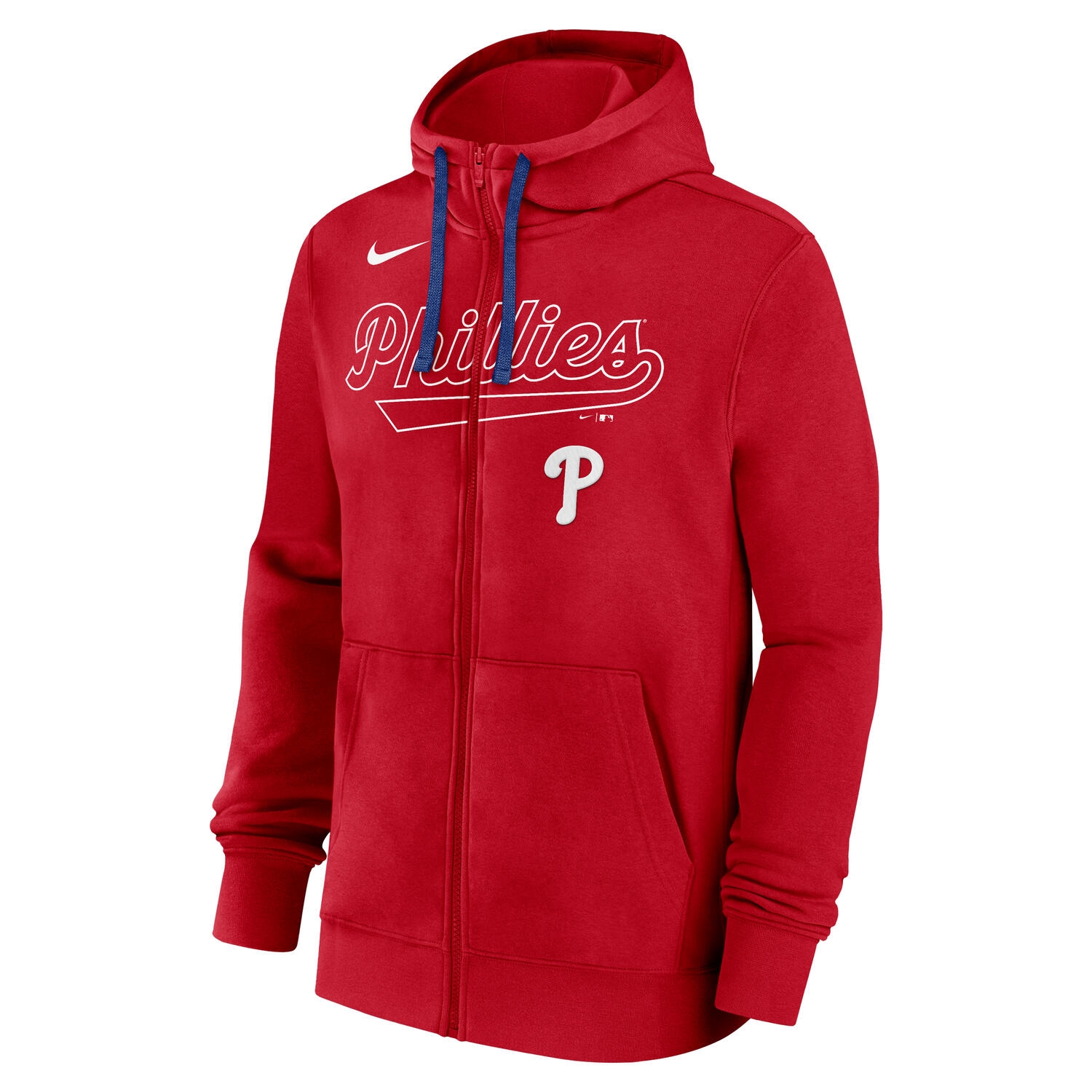 Philadelphia Phillies Knockout Script MLB Full-Zip Hoodie Red