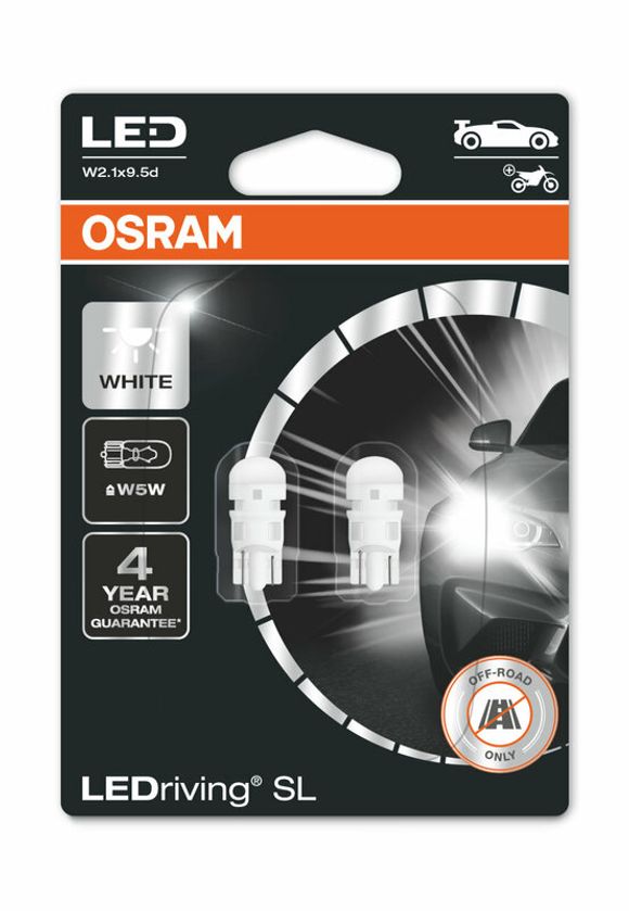 Osram Retofit Ledriving W5W 12V 0.8W Universal BulbRef : OSRM00034A / 1090307