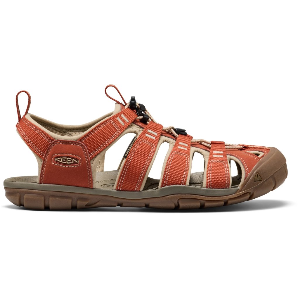 KEEN Clearwater CNX Sandals Men - Burnt Brick/Safari