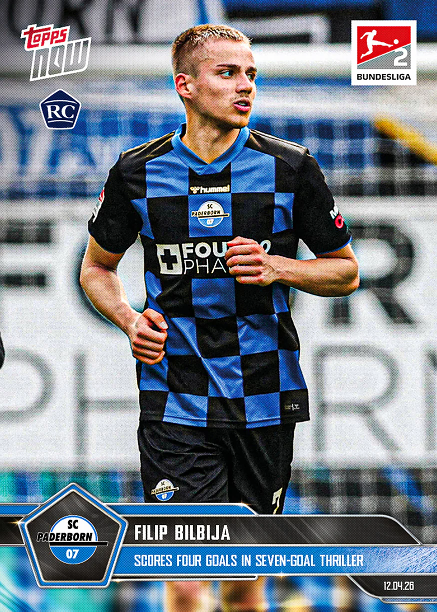 Filip Bilbija - 2025-26 Bundesliga Topps NOW® - Card 171 - PR: 332