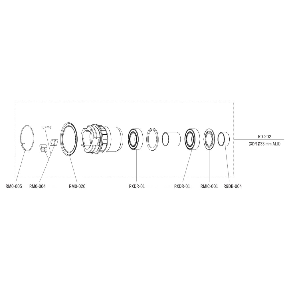 Fulcrum Freewheel Body - XDR | Aluminum - R0-202
