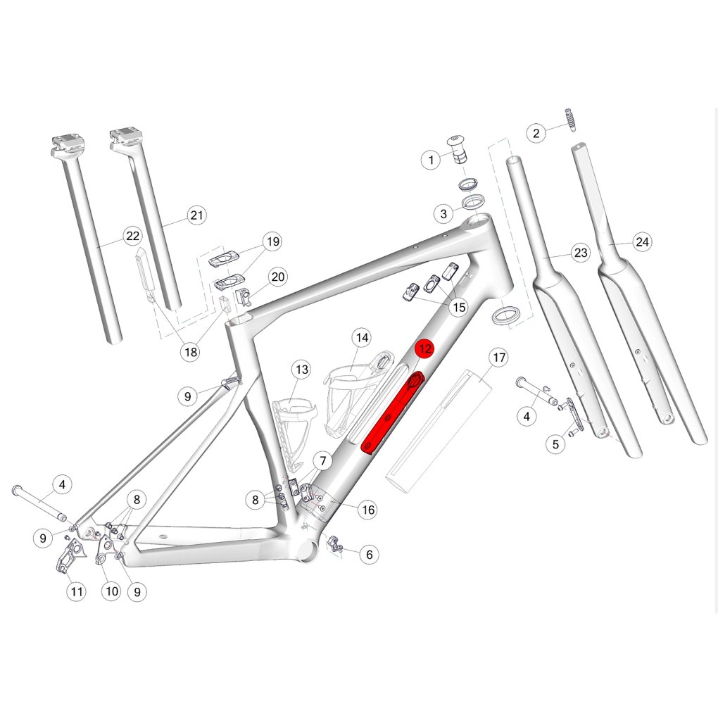 BMC Downtube Storage Cover for Roadmachine (2024+) - 30006257