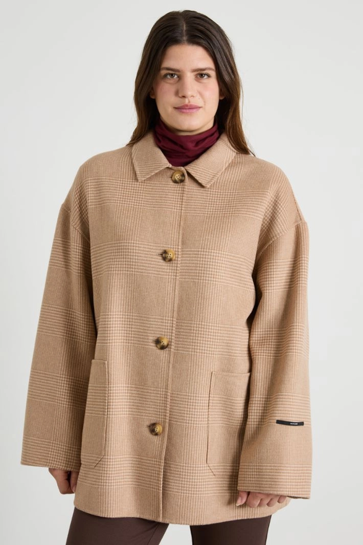 Double-faced wool coat - CAMEL