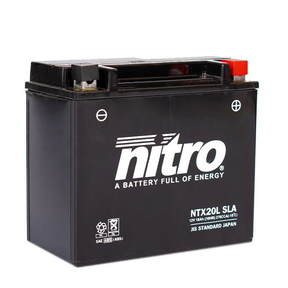 Batterie Nitro NTX20L SLA FERME TYPE ACIDE SANS ENTRETIEN/PRÊTE À L'EMPLOIRef : NTX20L SLA