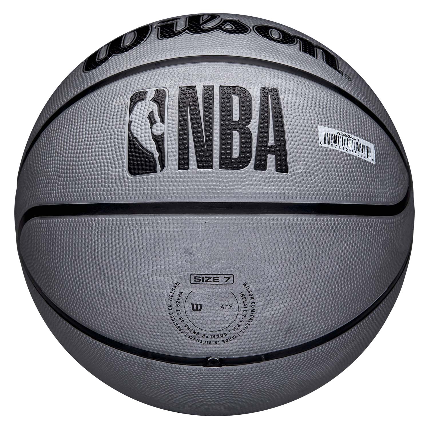 San Antonio Spurs Solid Wilson NBA Basketball Silver (Size 5)
