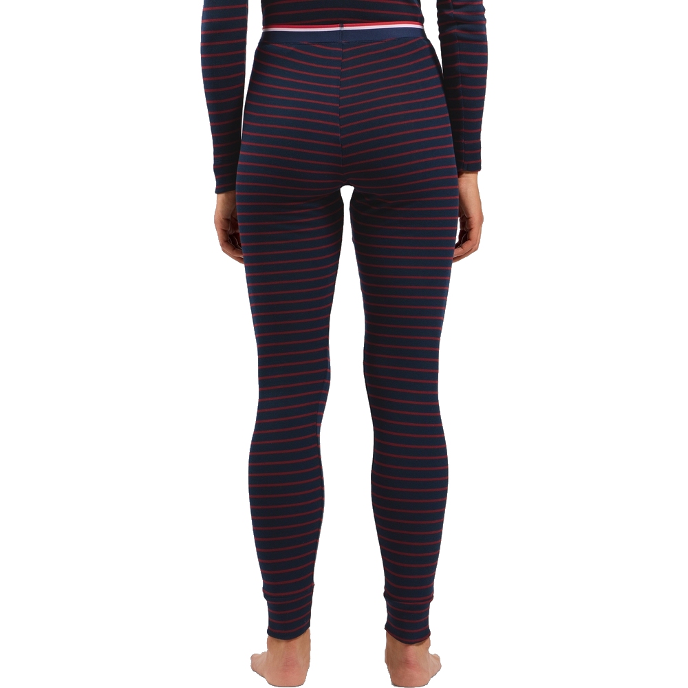 Odlo Active Warm Originals Stripe Base Layer Bottoms Women - dark sapphire - sundried tomato