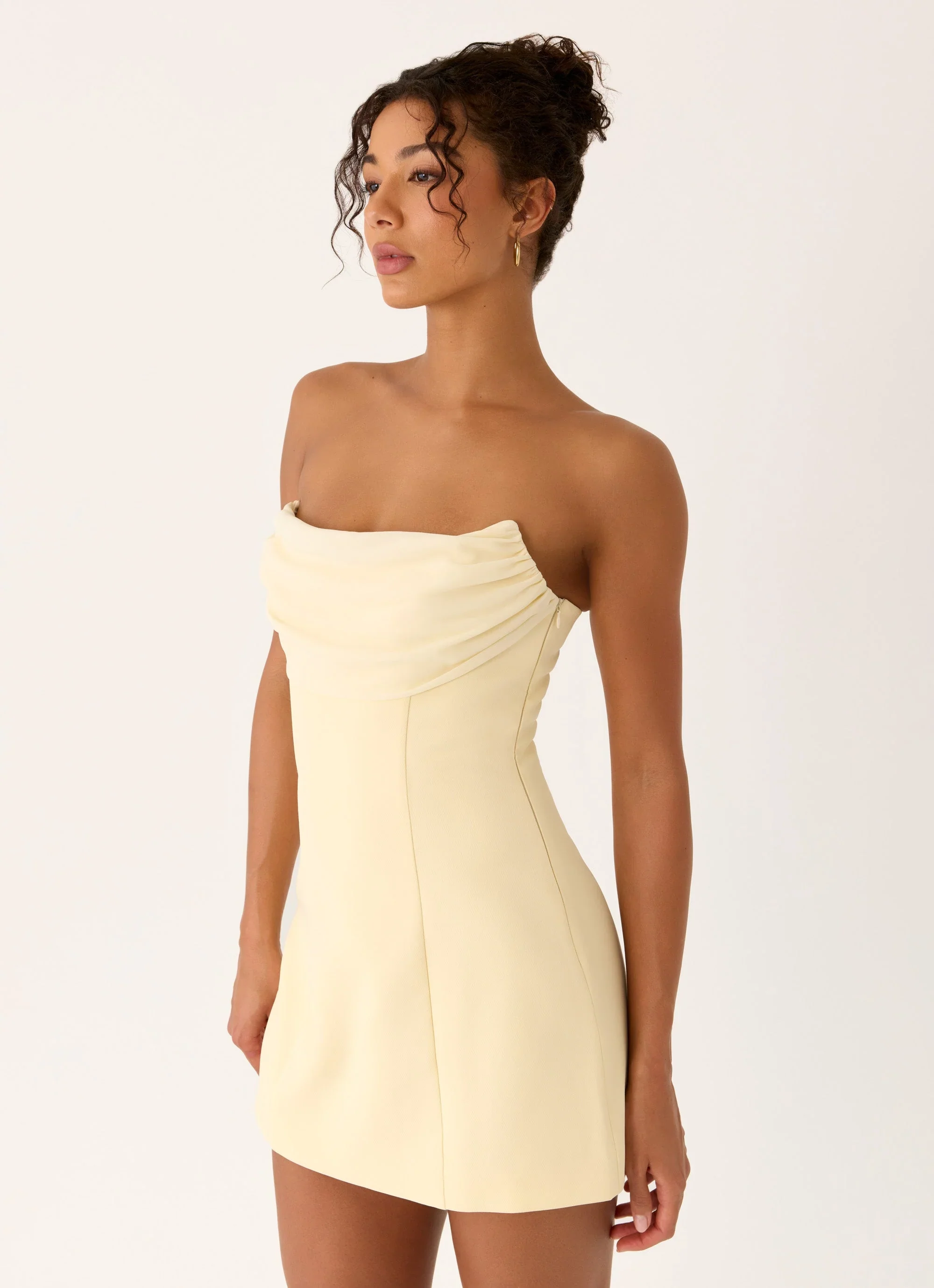 Luna Rosa Mini Dress - Baby Yellow