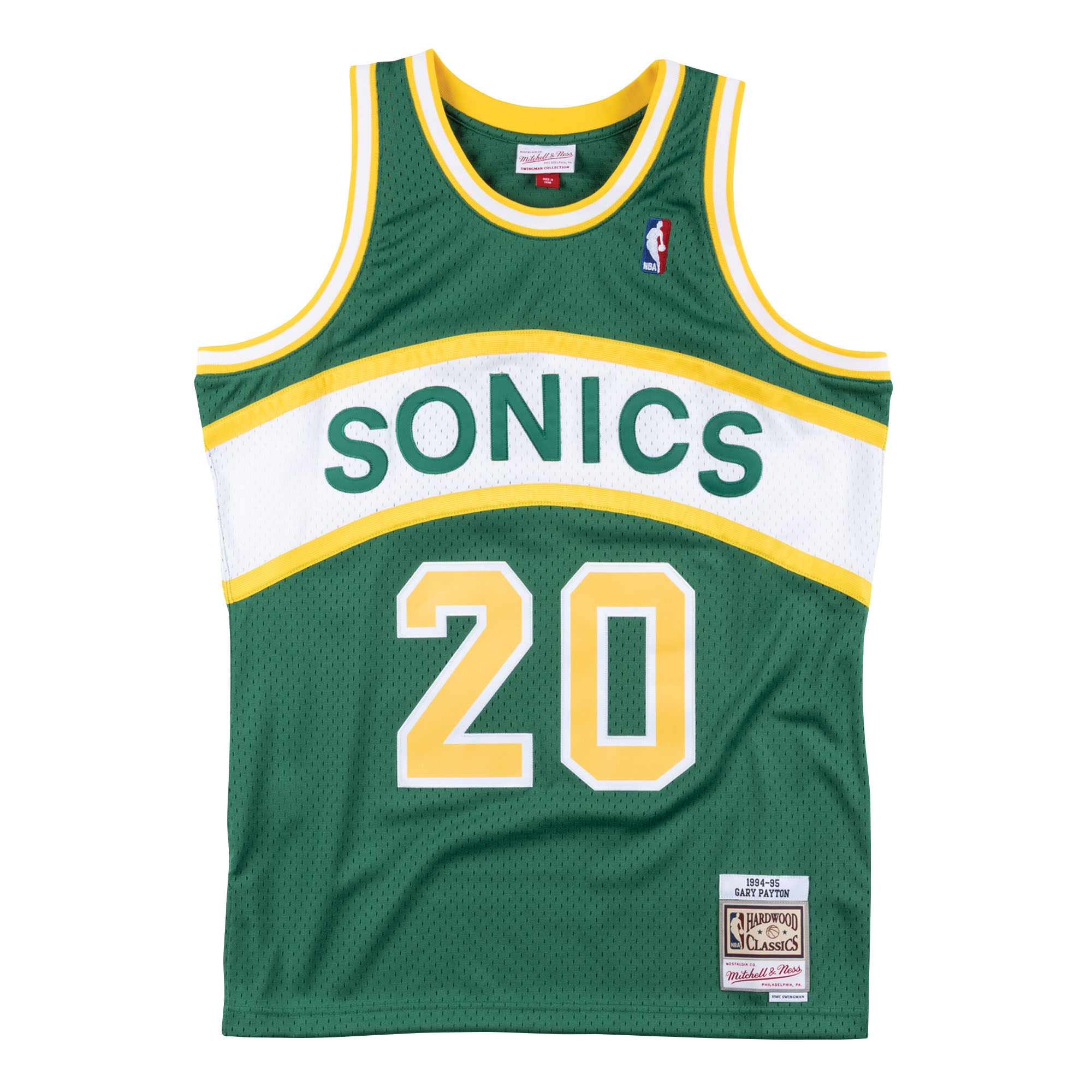 Gary Payton #20 Seattle SuperSonics 1994-95 Swingman NBA Jersey Green