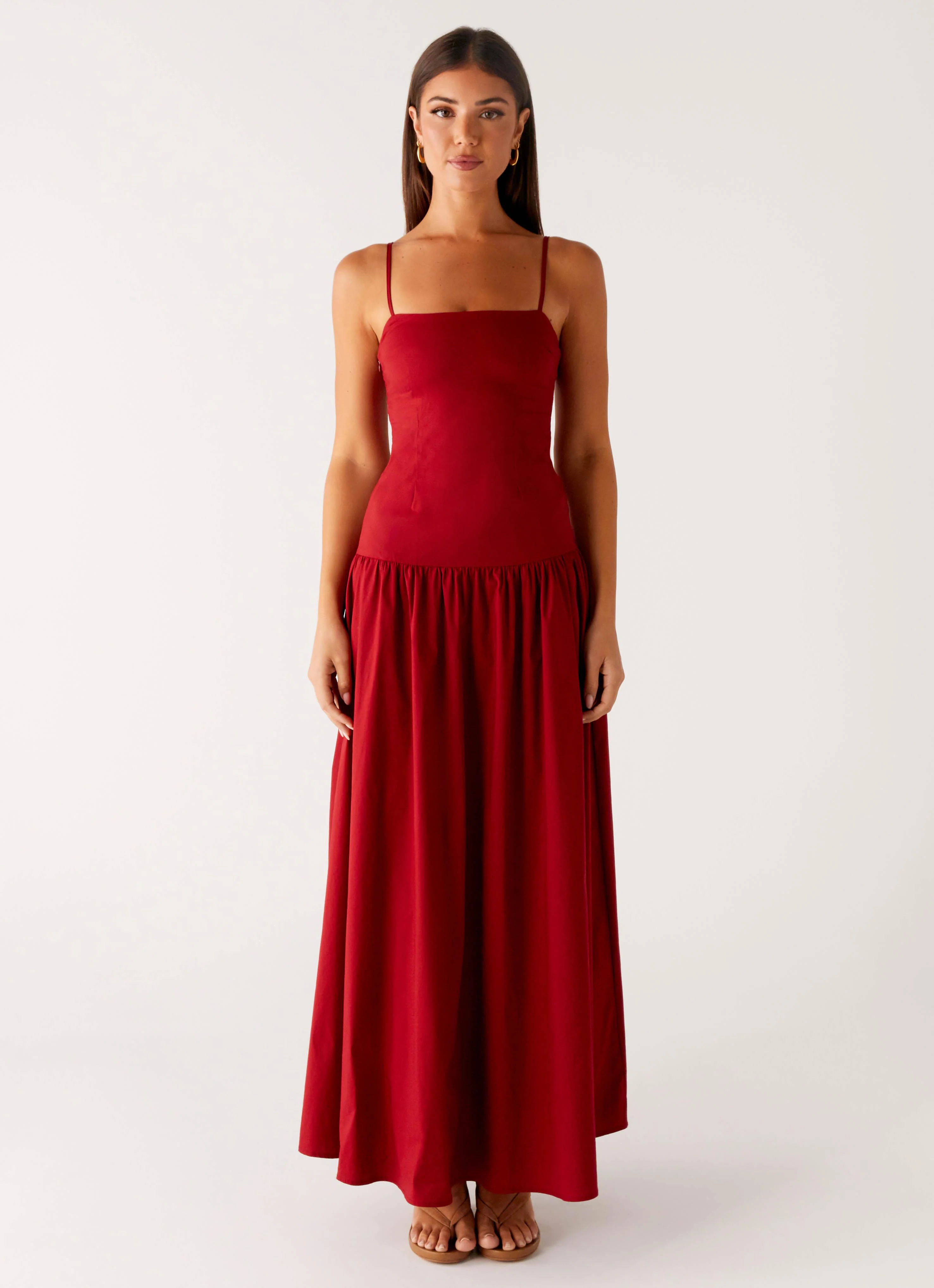 Vince Cami Maxi Dress - Deep Red