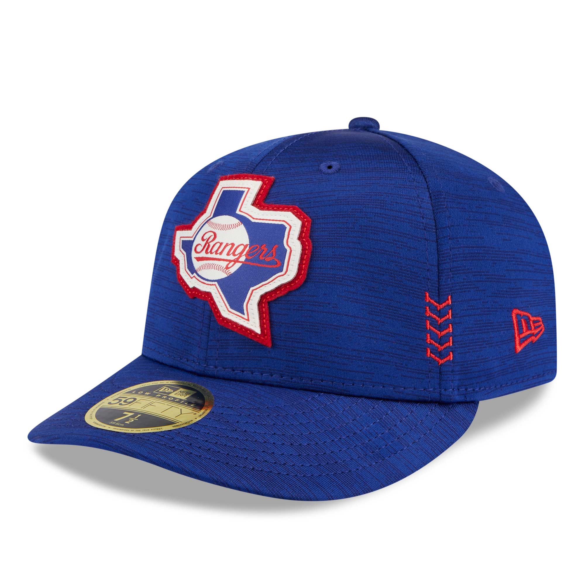 Texas Rangers 2024 MLB Clubhouse New Era Low Profile 59FIFTY Fitted Cap Blue