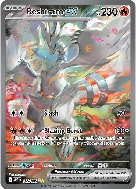 Pokemon SV: White Flare 166/086 Reshiram ex Near Mint