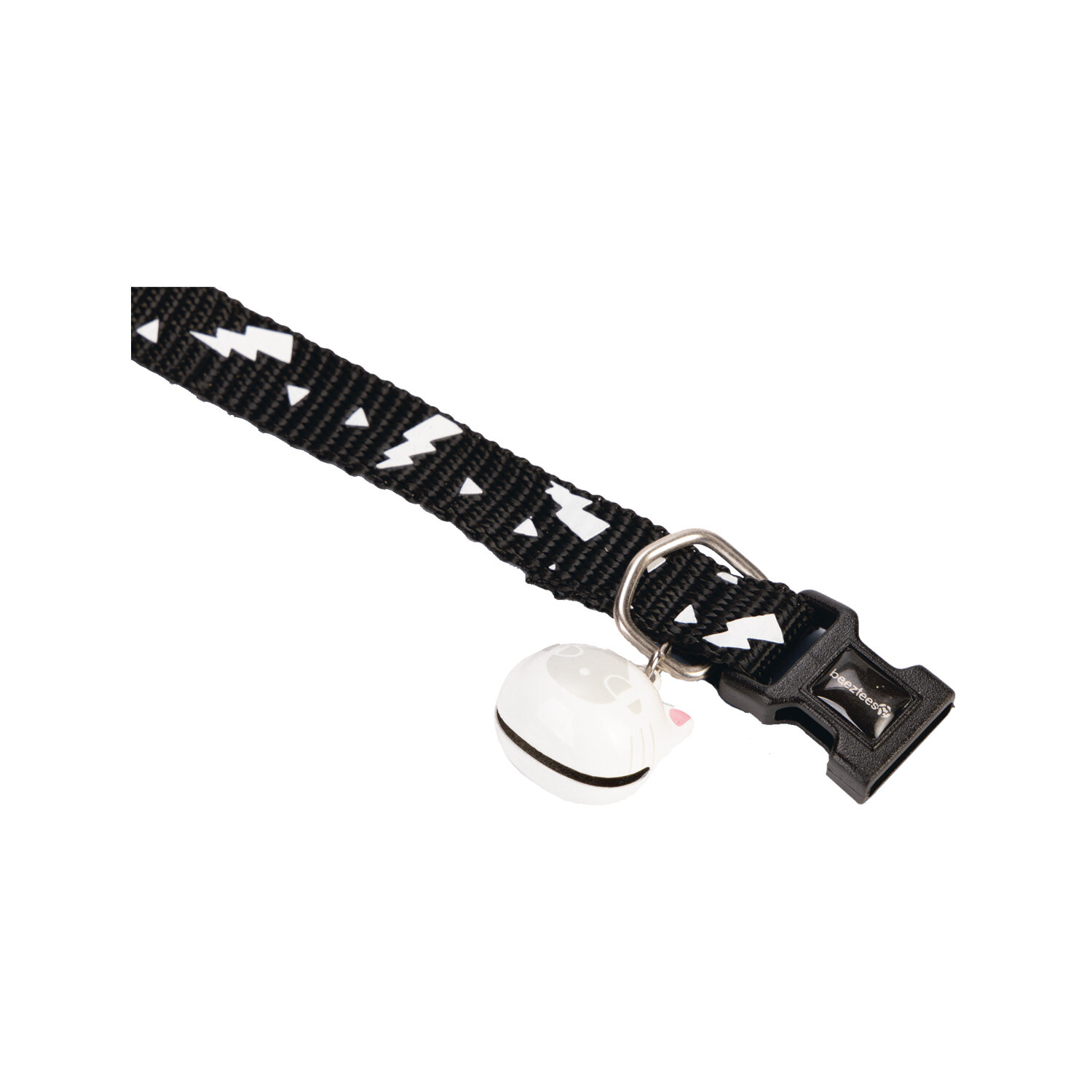 Beeztees Nylon Cat Collar Thunder  - 20-30 x 1 cm - Black