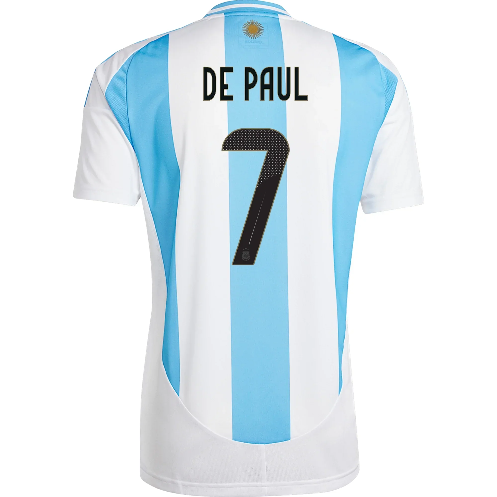 Argentina Rodrigo De Paul Home Jersey 24/25 (White/Blue Burst)