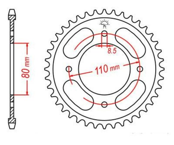 Couronne JT. acier standard 1219 - 428Ref : JTC01308A / 1074887001