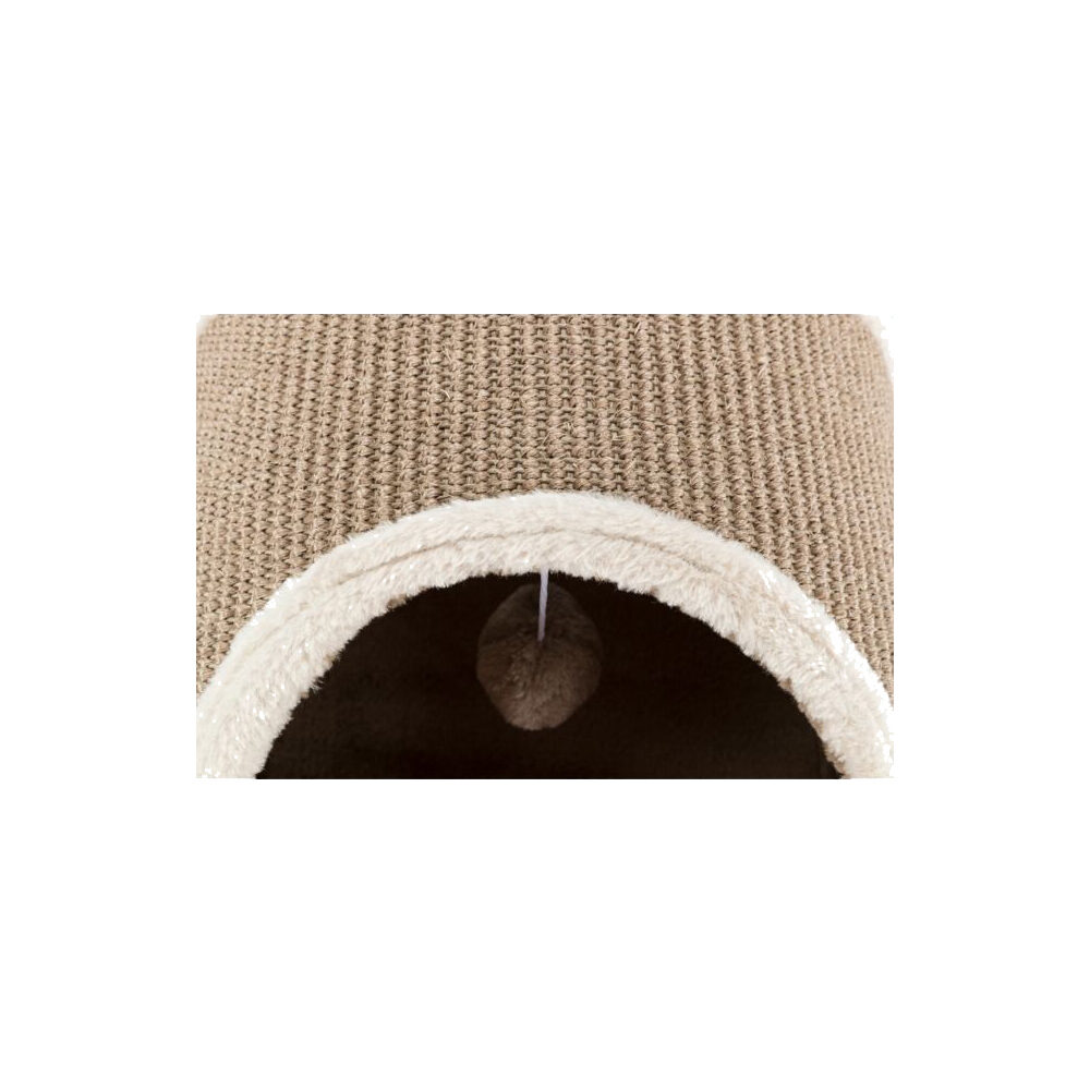 Trixie - Cat Scratching Tunnel - Plush/Sisal - 110 × 30 × 38 cm