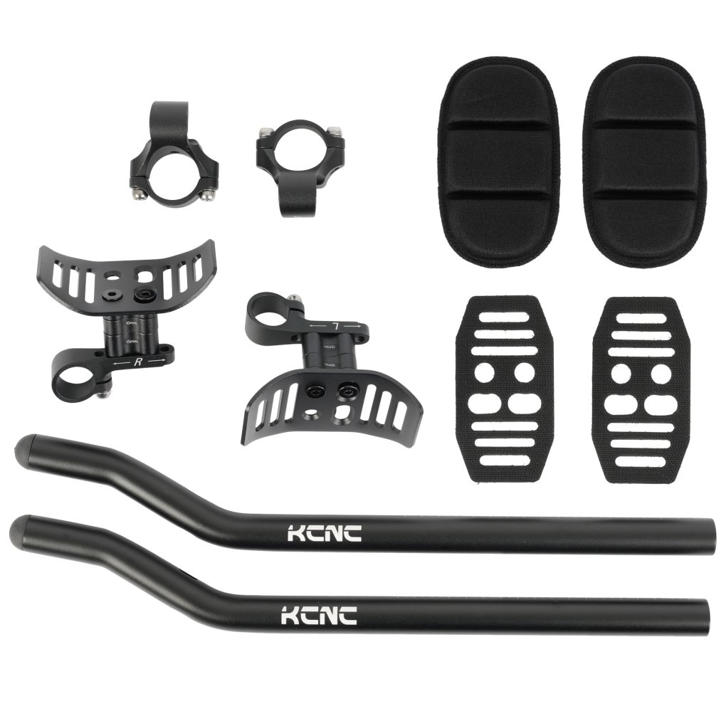 KCNC RBS Pro S-Bend Extensions with arm pads - black