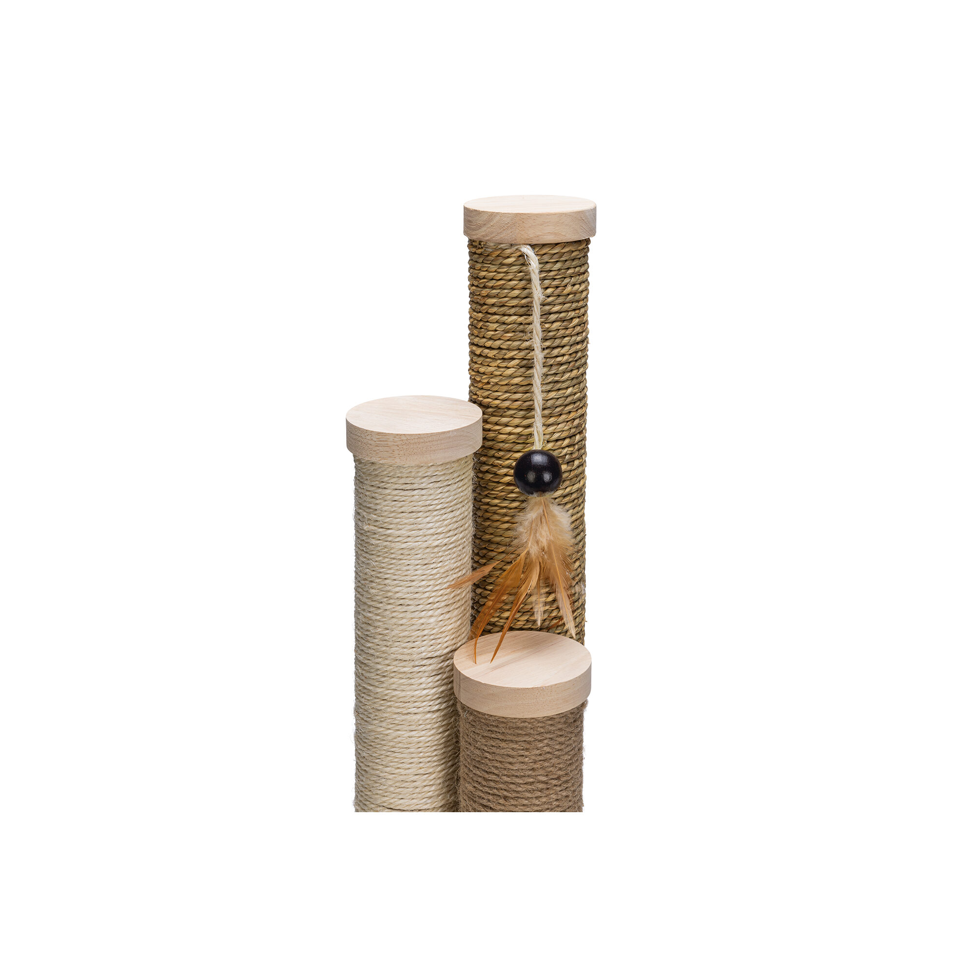 Designed by Lotte Scratching Post Willa - Sand - 39.5 x 39.5 x 70 cm