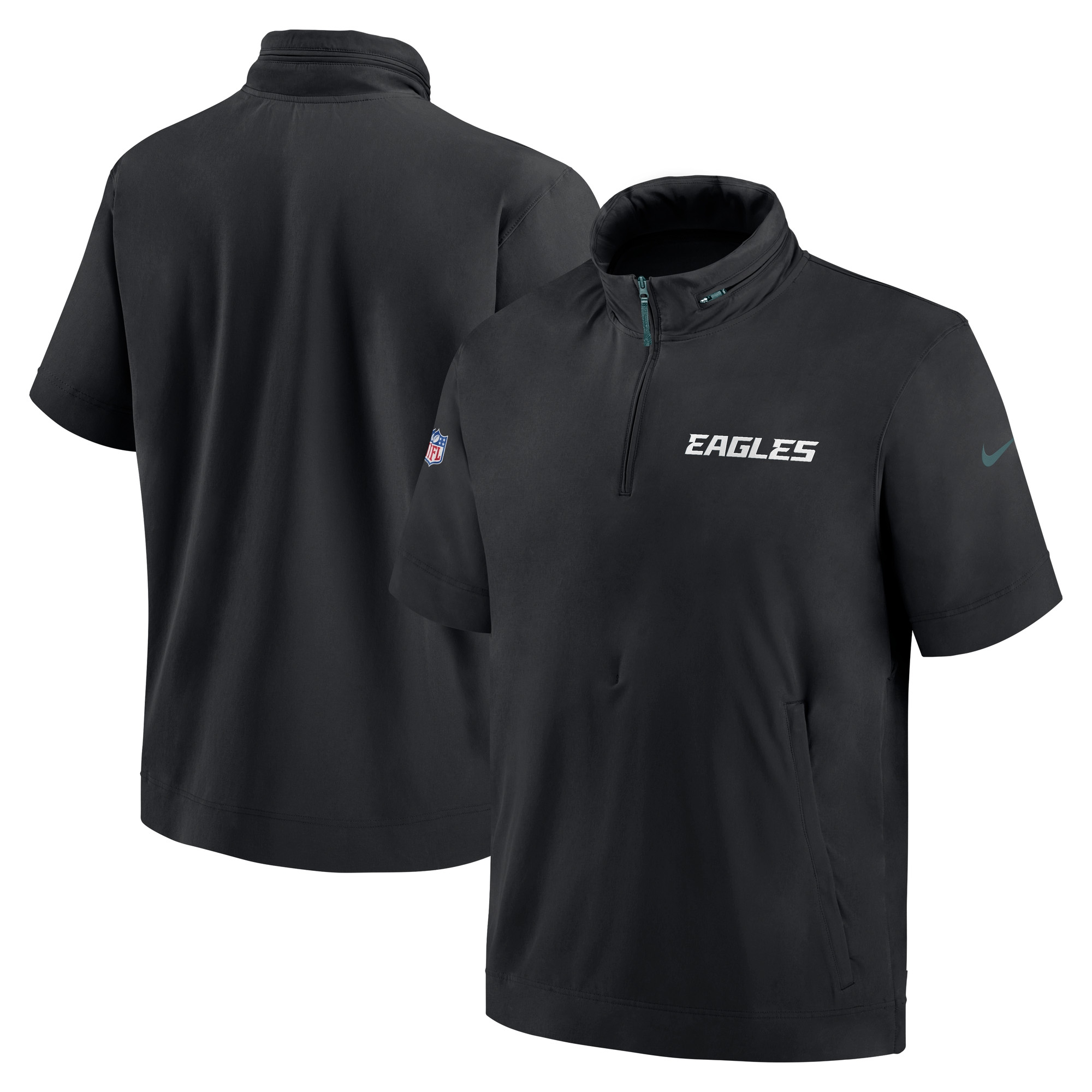 Philadelphia Eagles 2024 NFL Sideline Nike Lightweight Coach Jacket Black