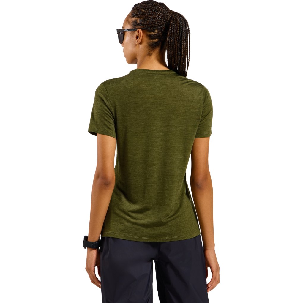 Odlo Ascent Merino-Blend 130 T-Shirt Women - guacamole melange