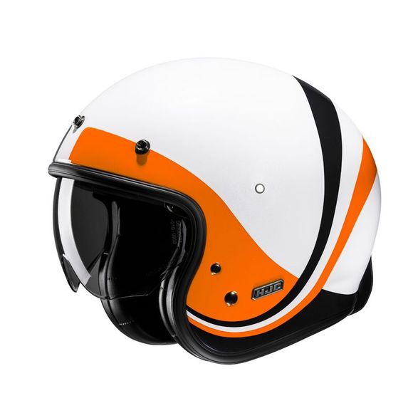 HJC V31 jet helmet - EMGO - White / OrangeRef: Hj1118-Cmc77