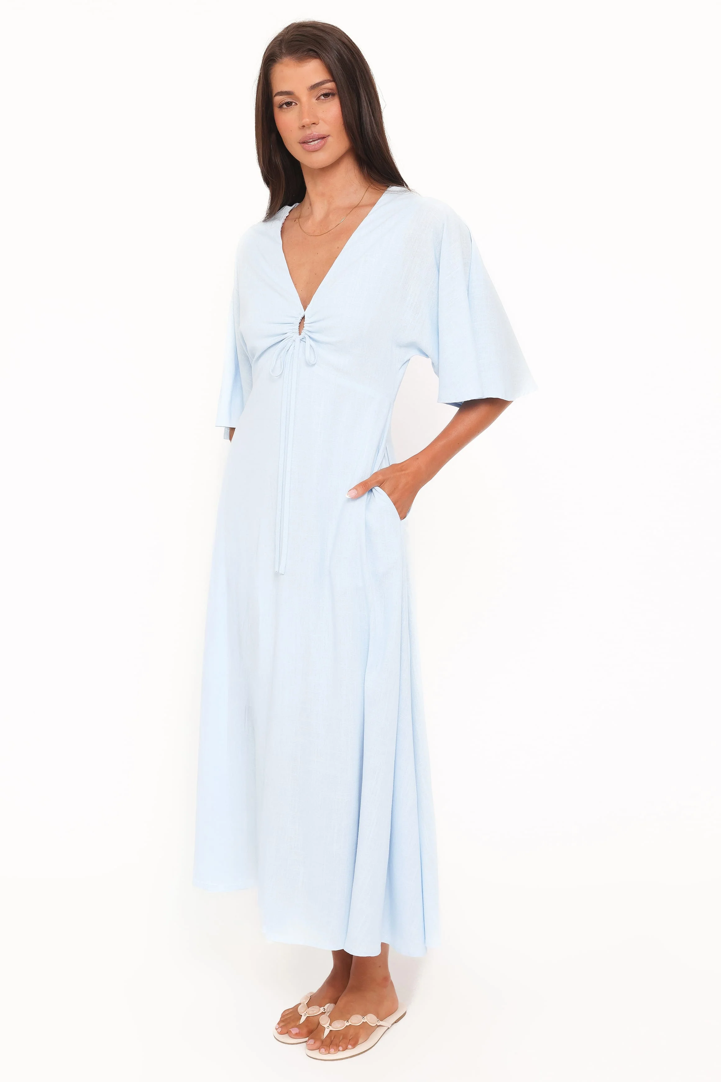 Liberty Midi Dress - Light Blue