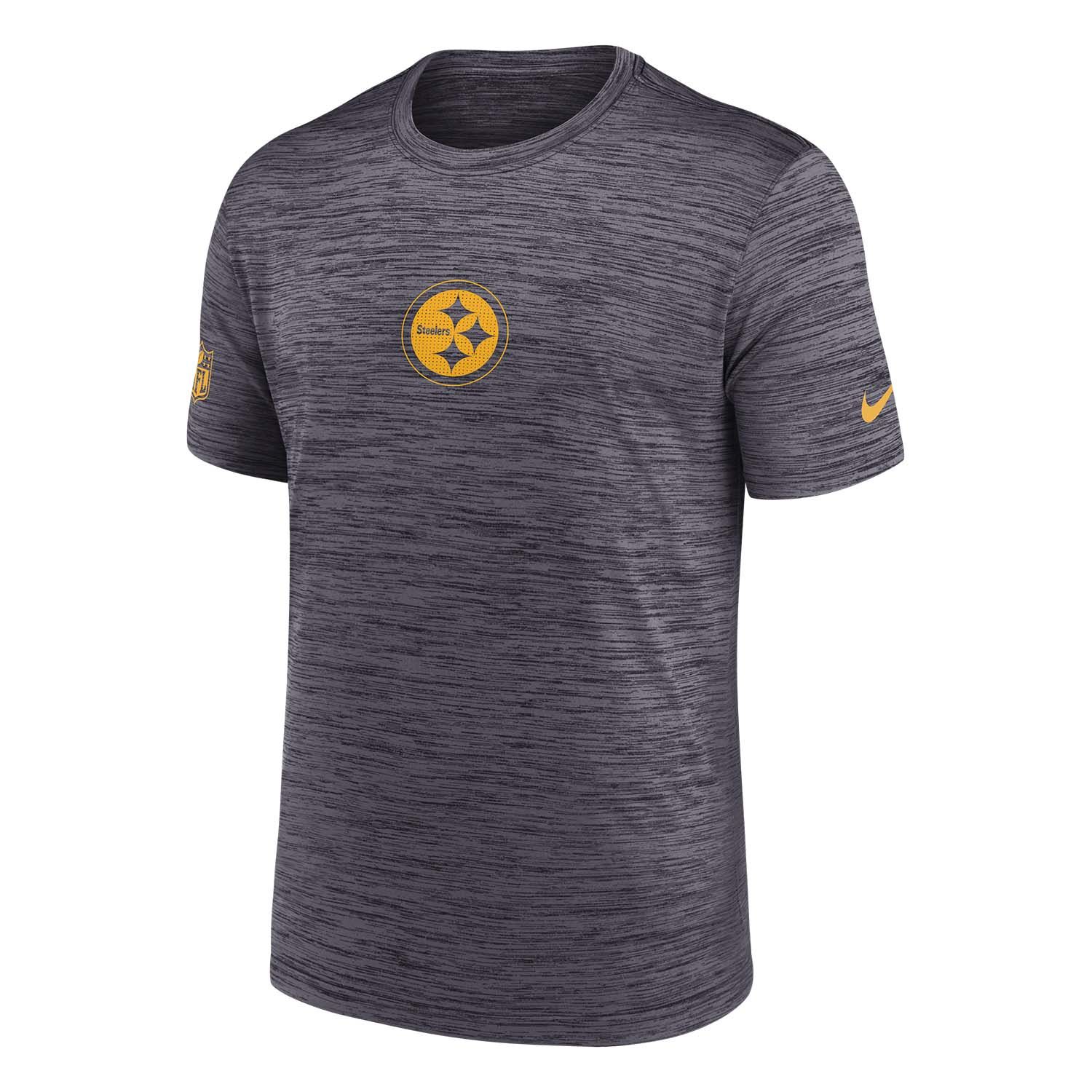 Pittsburgh Steelers 2025 NFL Sideline Nike Velocity Performance T-Shirt Gray