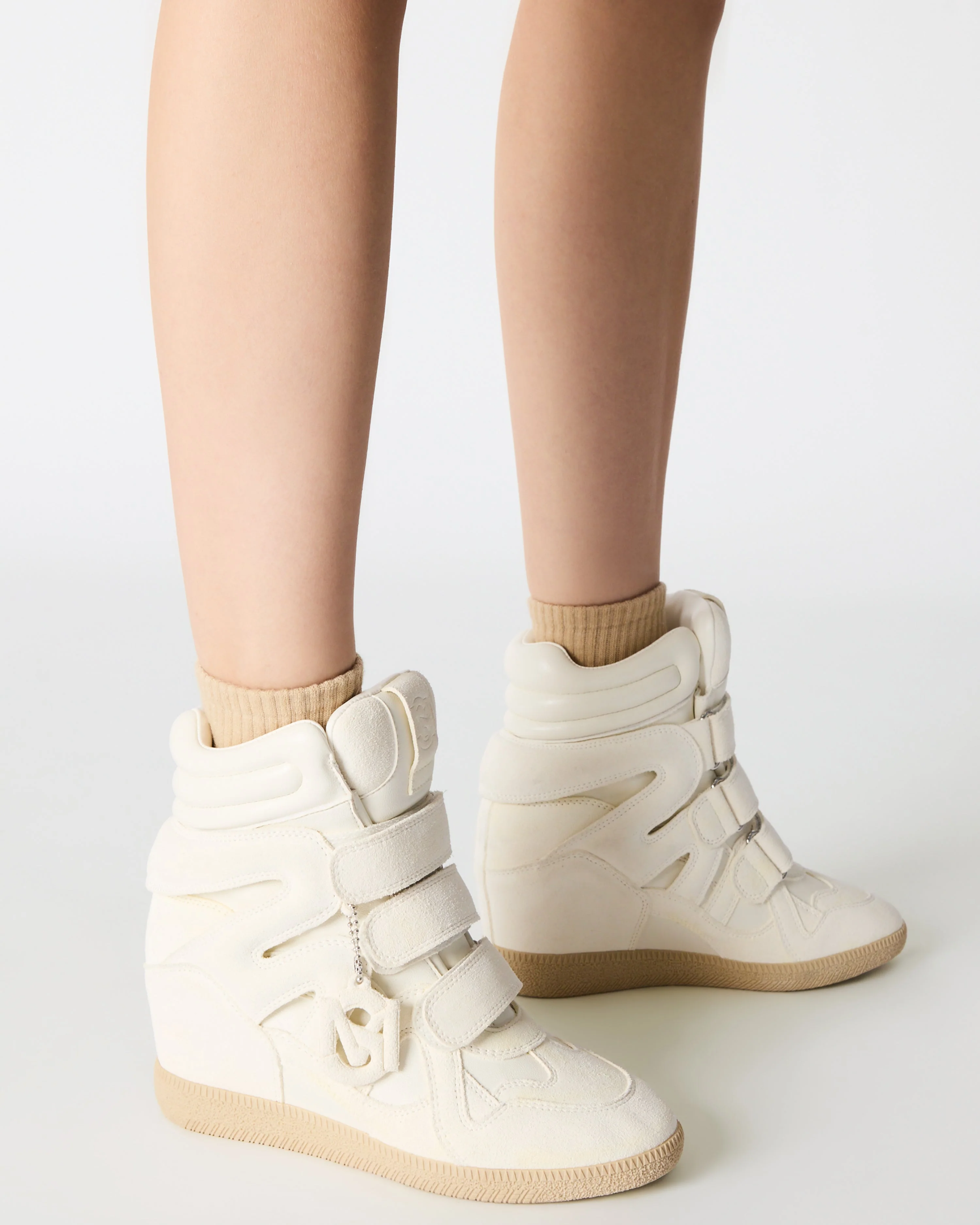Mavis White Suede
