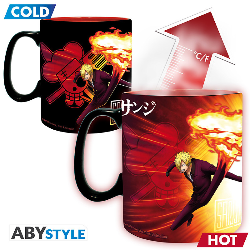 ONE PIECE Mug Heat Change Zoro & Sanji