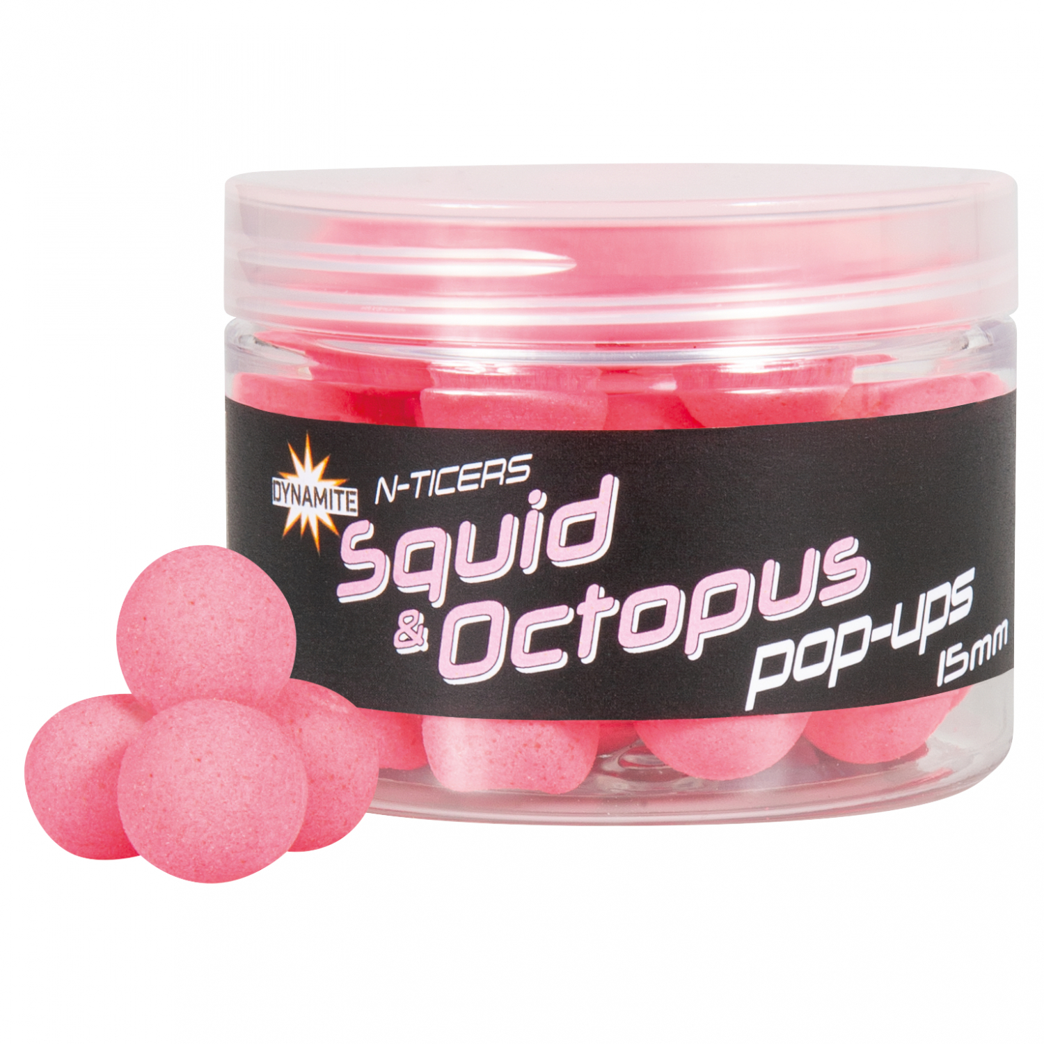 Dynamite N-Ticers Hookbaits (Squid & Octopus\/pink)