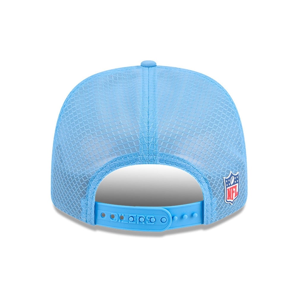 Houston Oilers Historic 2025 NFL On-Field Sideline 9SEVENTY Trucker Snapback Cap