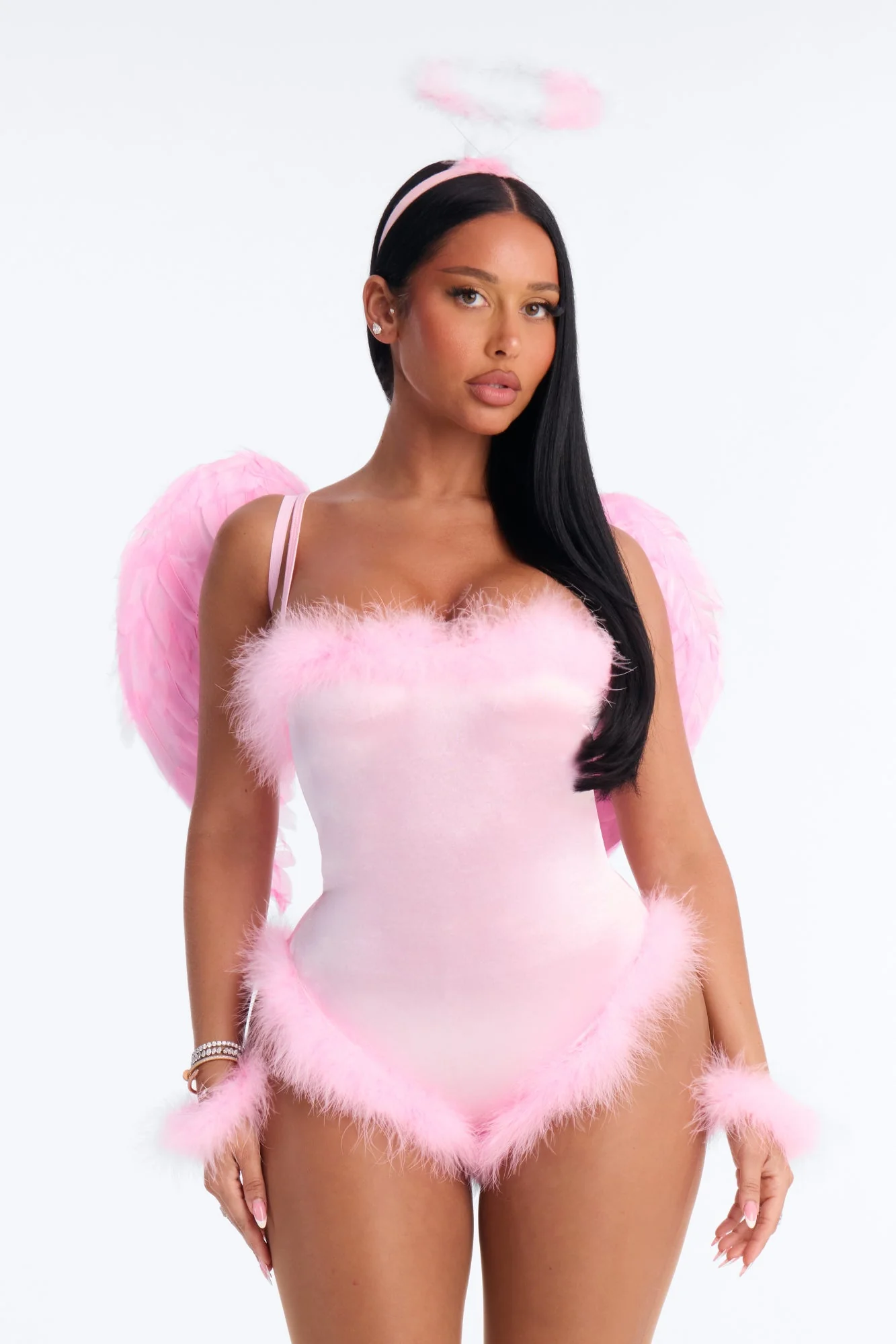 Heavens Kiss 4 Piece Costume Set - Pink
