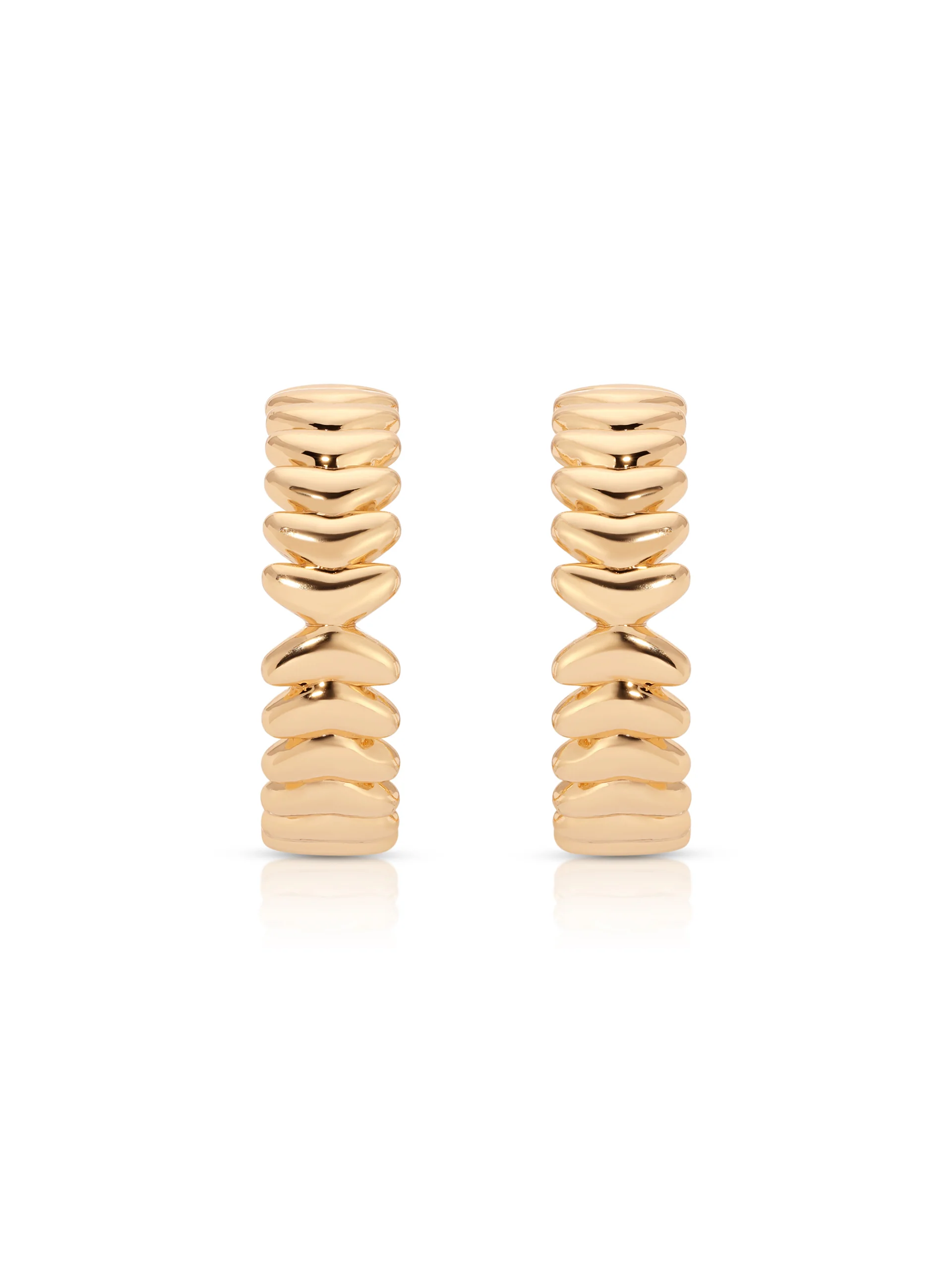 Medium Metal Moderna Hoops