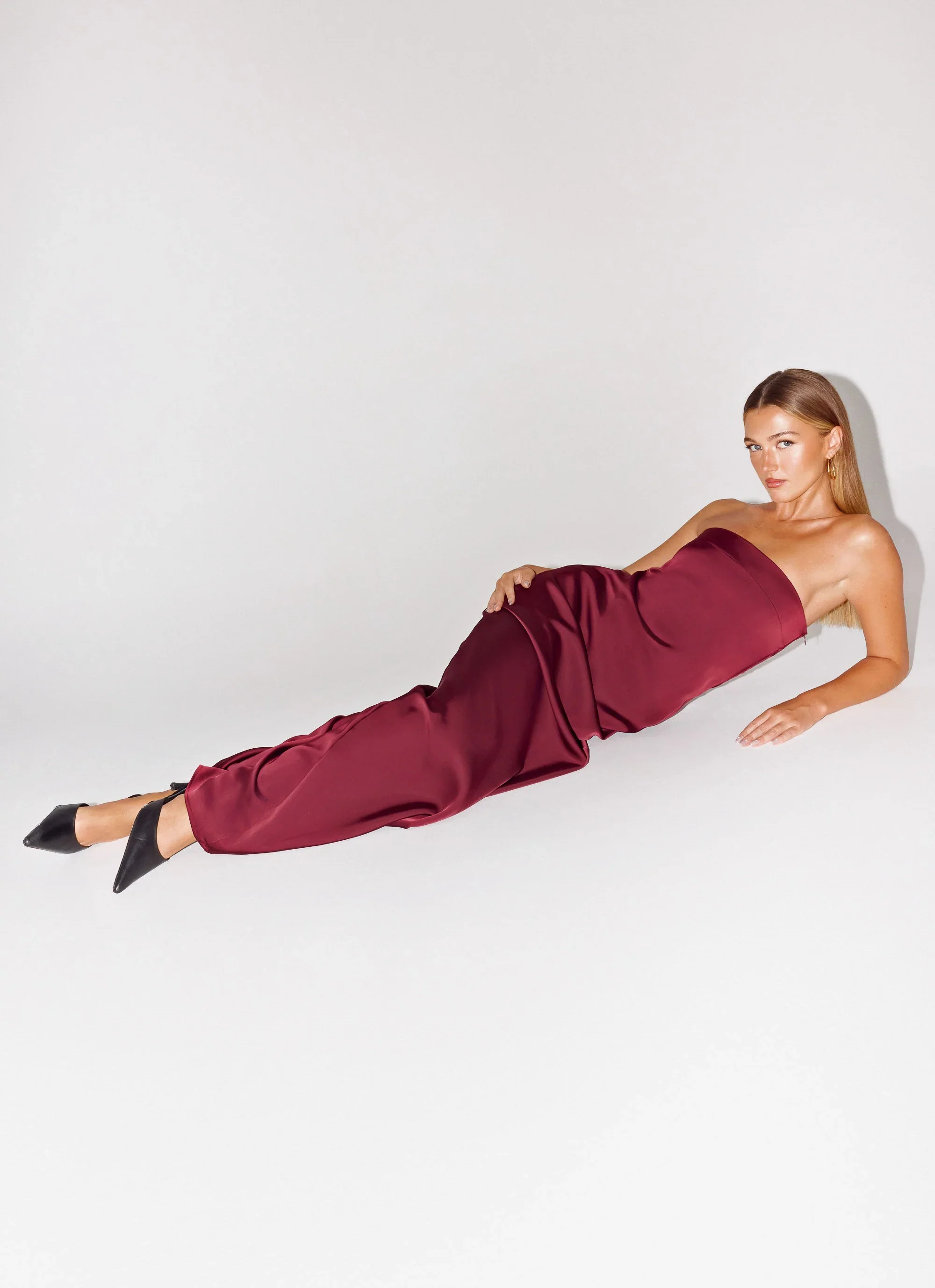Jiana Maxi Dress - Merlot