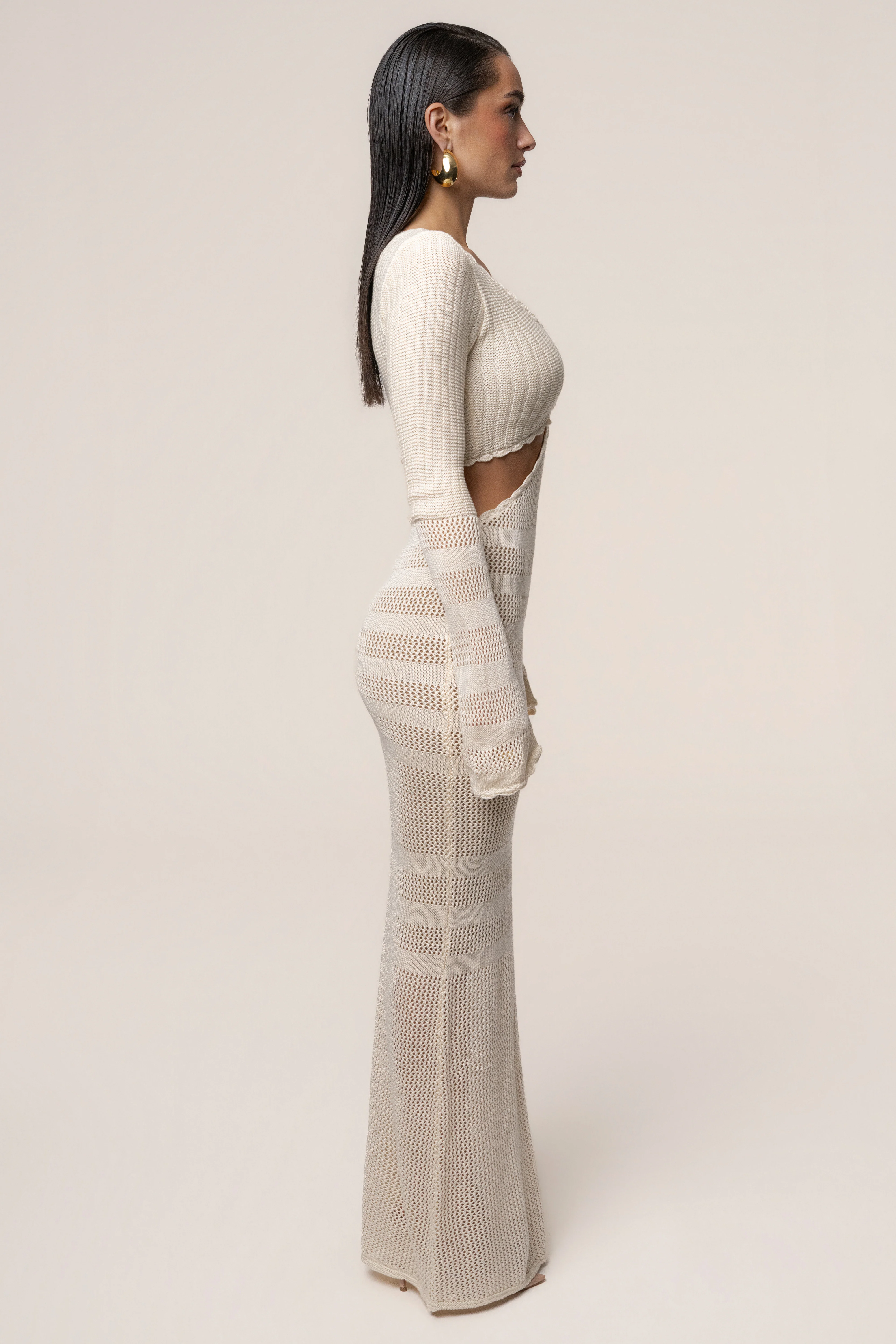Milk Blossom Haven Maxi Dress