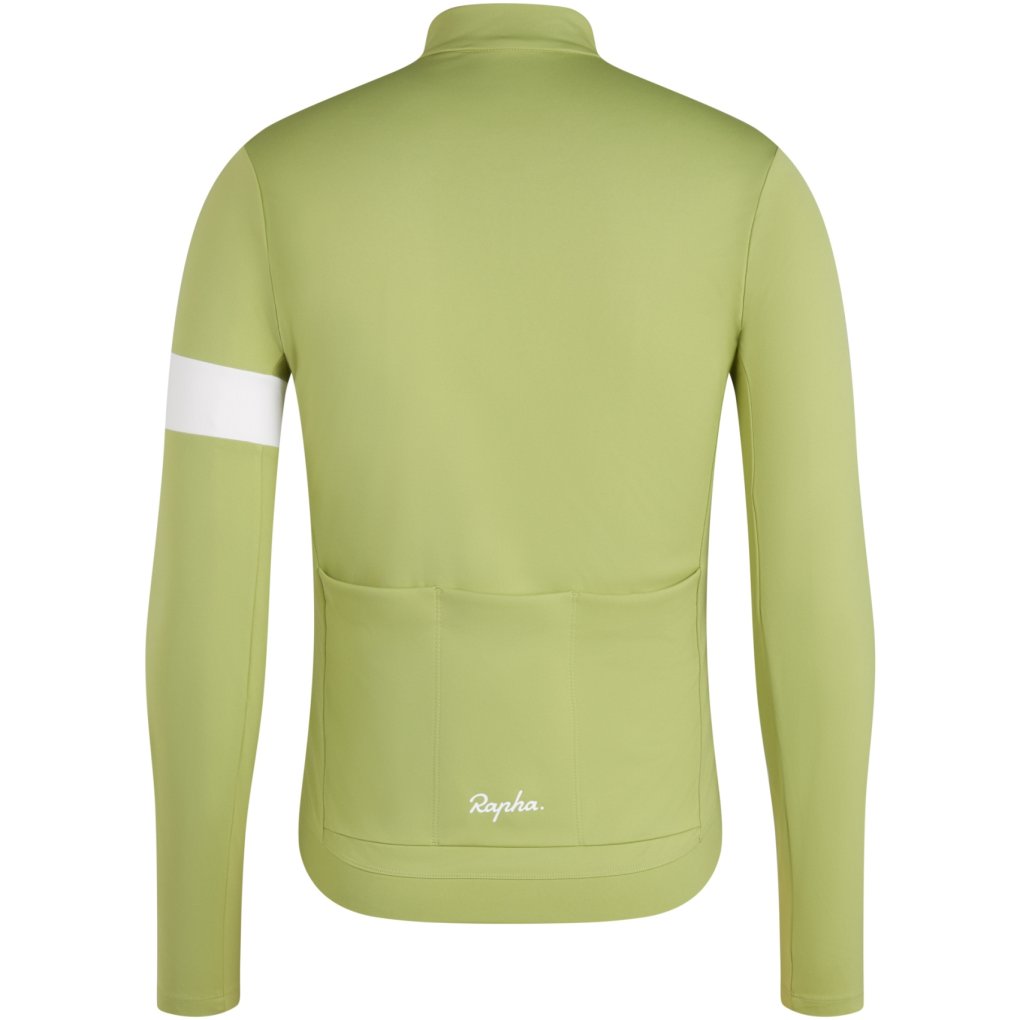 Rapha Core Thermal Long Sleeve Jersey Men - fern/white