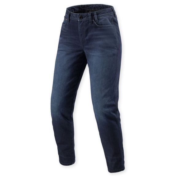 Jean Moto Rev it Harper Ladies - Tapered - Black / BlueRef: RI1698