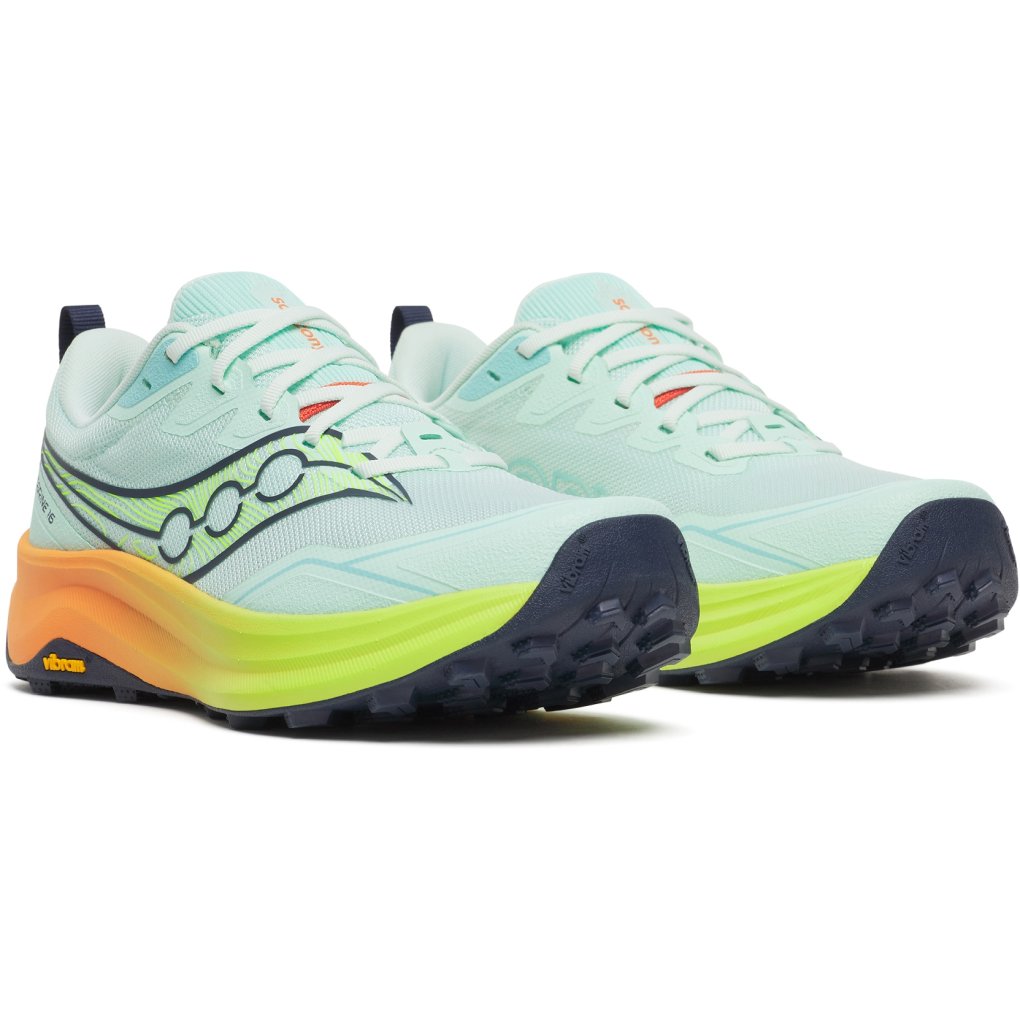 Saucony Peregrine 16 Running Shoes Women - aqua/citron
