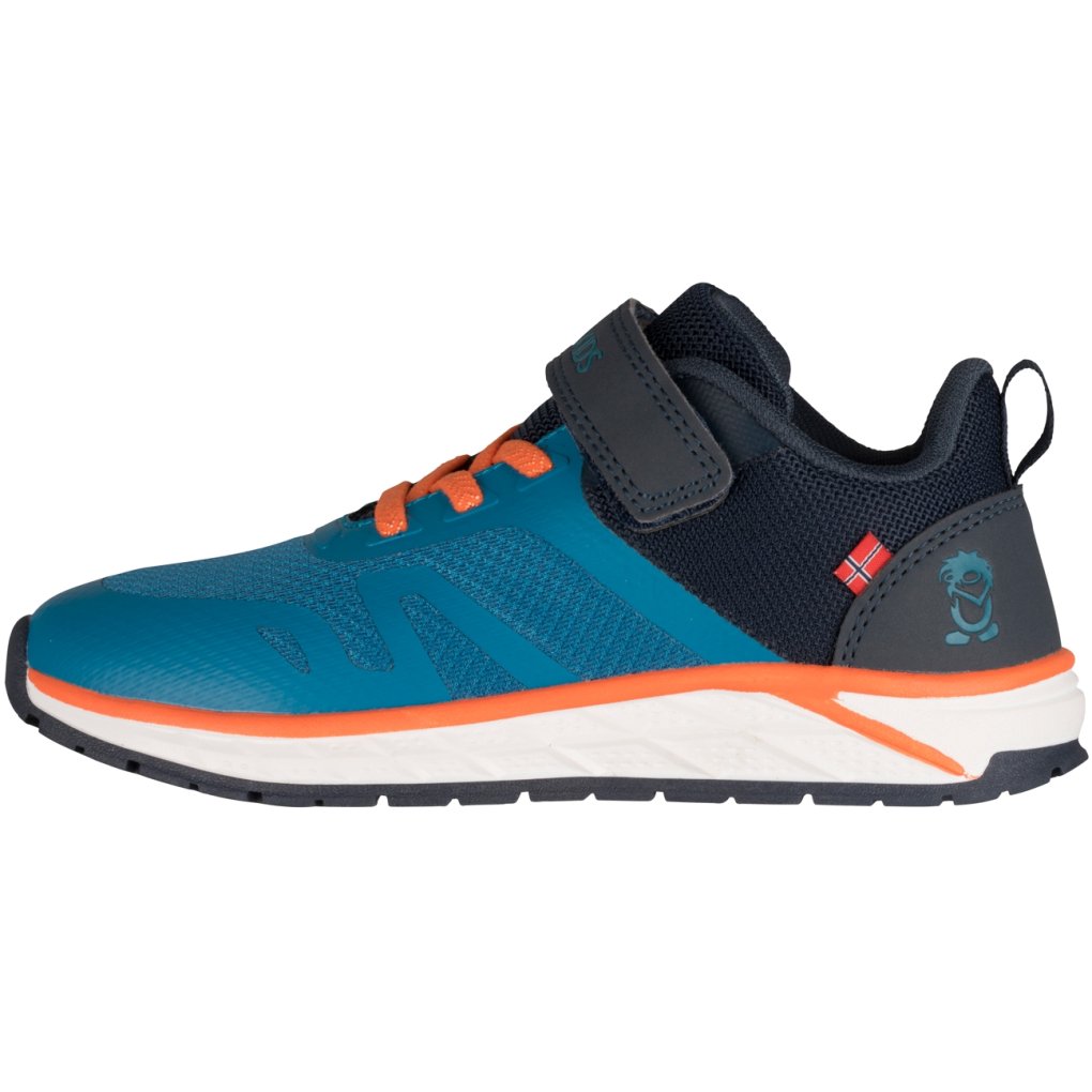 Trollkids Alesund Sneaker Kids - Atlantic Blue/Dark Navy/Glow Orange