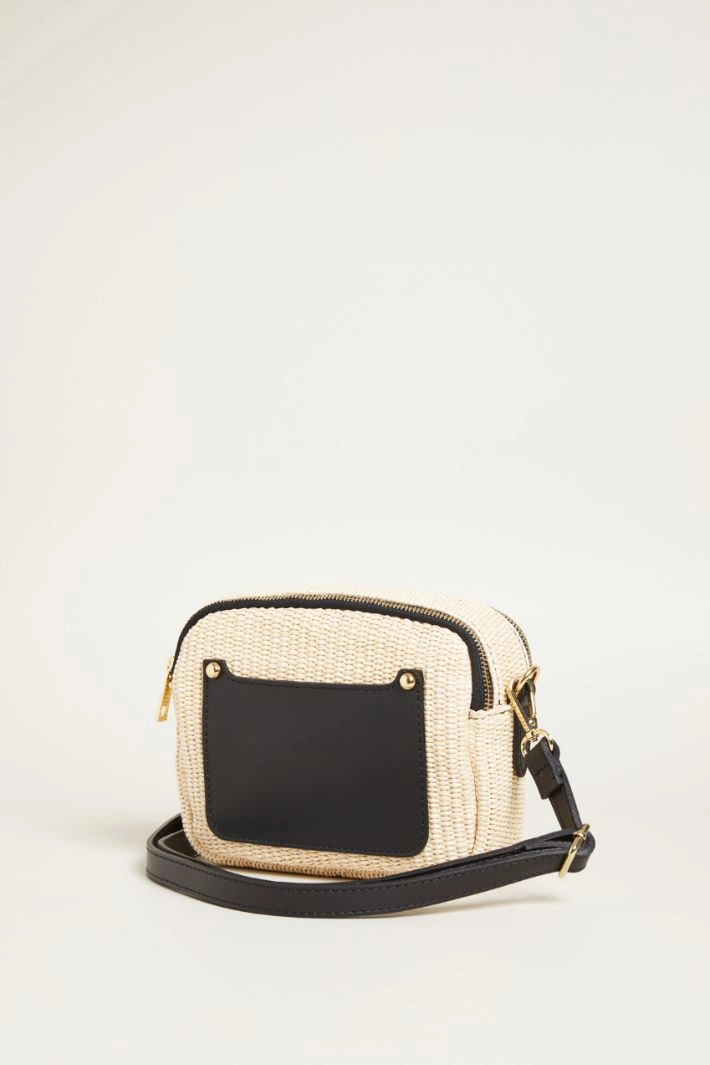 Crossbody bag - BEIGE BLACK