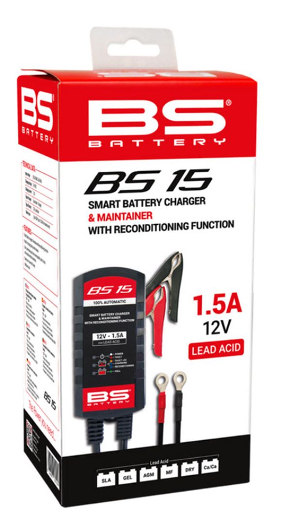 Chargeur de batterie BS Battery intelligent BS15 UniverselRef : BSB00001A / 1125497