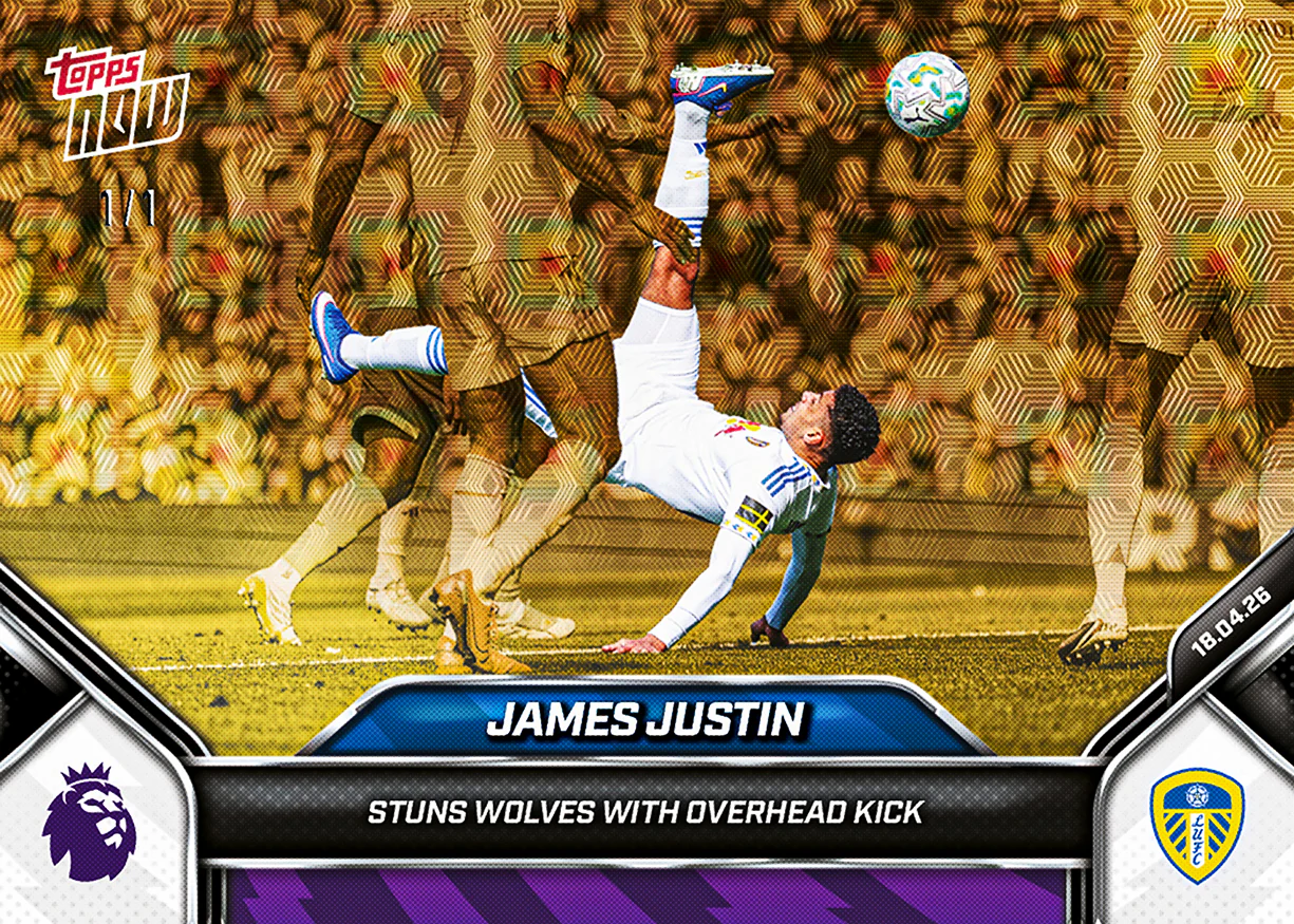 James Justin - 2025-26 Premier League Topps NOW® - Card 173 - PR: 244