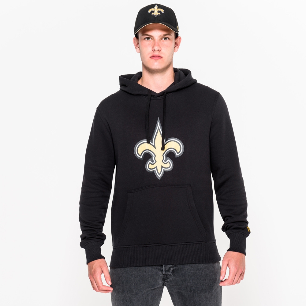 New Orleans Saints Logo Hoodie NFL Sweatshirt Black