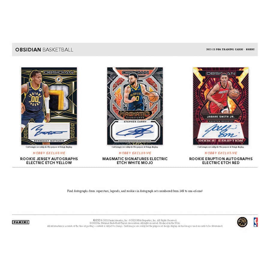 2022/23 Panini Obsidian Basketball NBA Hobby Box