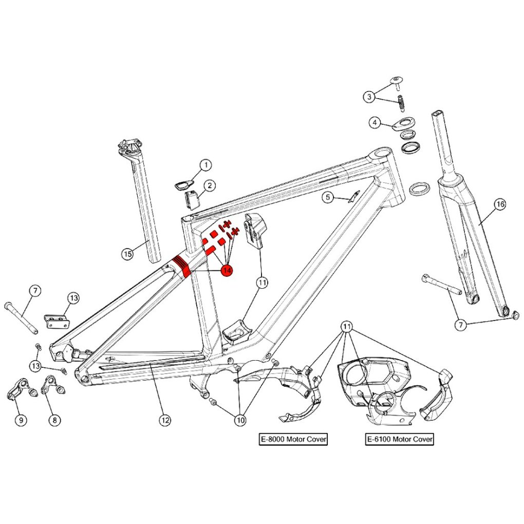 BMC Suspension Kit for Alpenchallenge AMP (MY 2019) - 301671