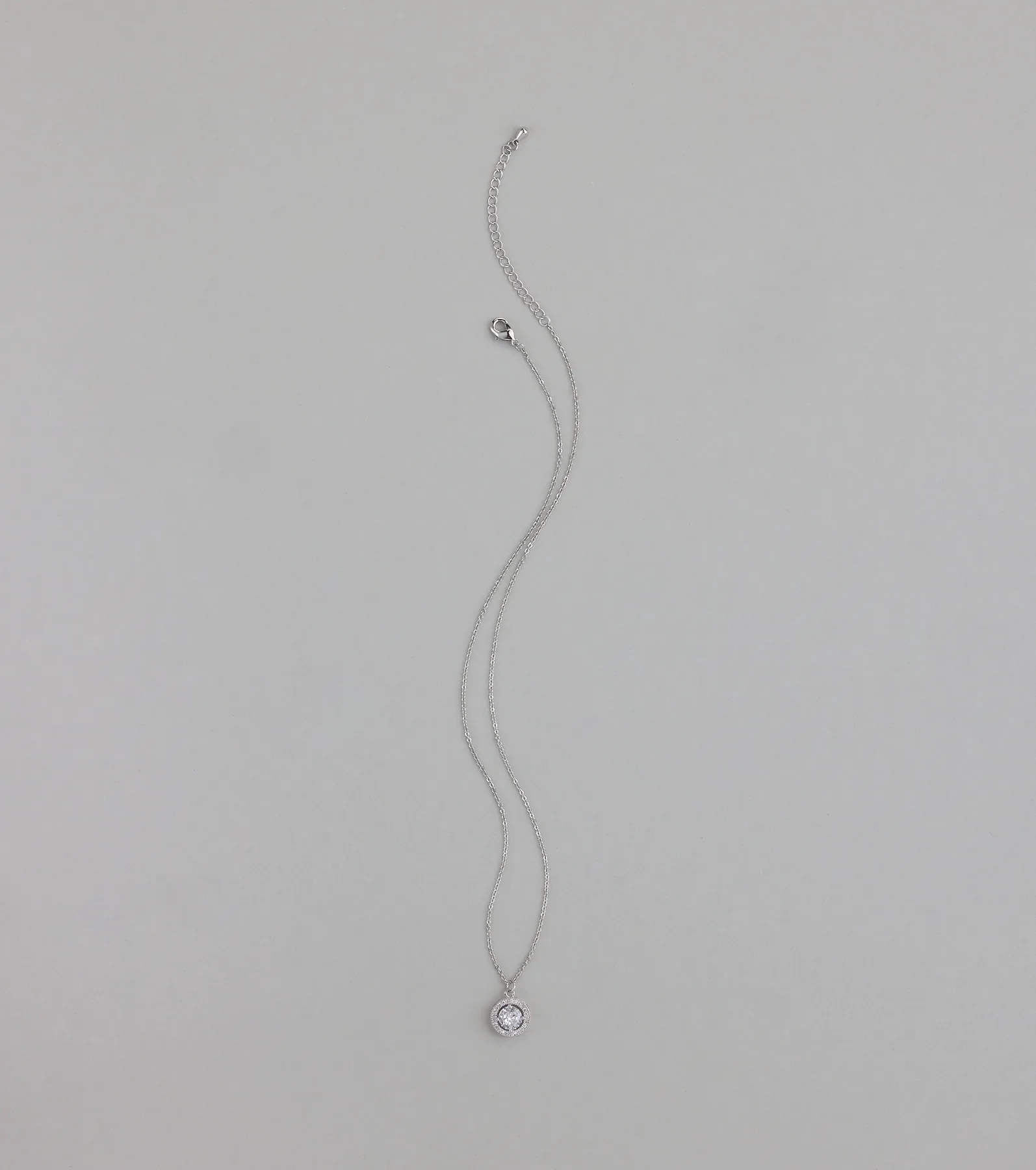 Elegantly Chic Cubic Zirconia Pendant Necklace
