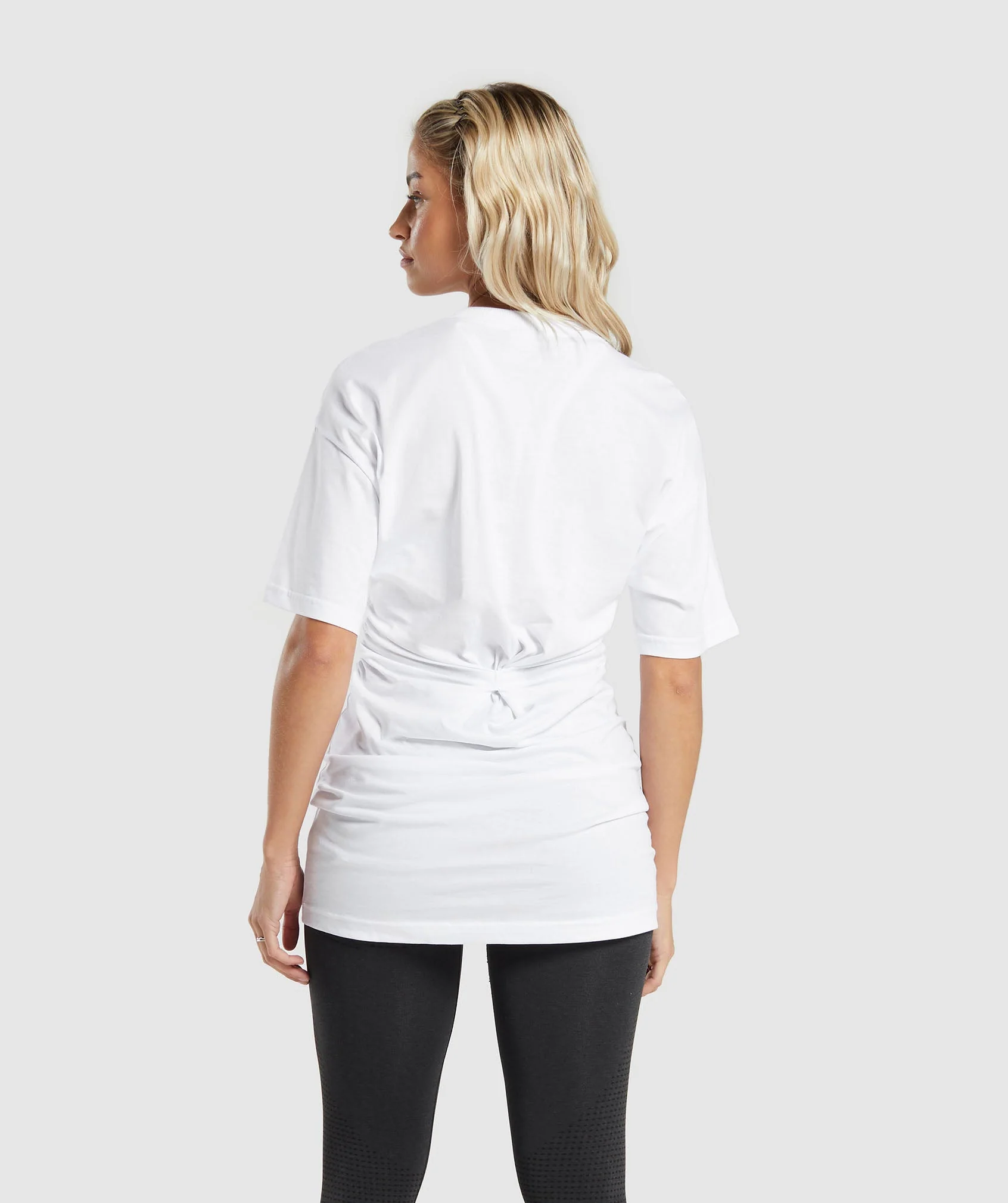 Lifting Longline T-Shirt Dress White